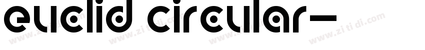 Euclid Circular字体转换